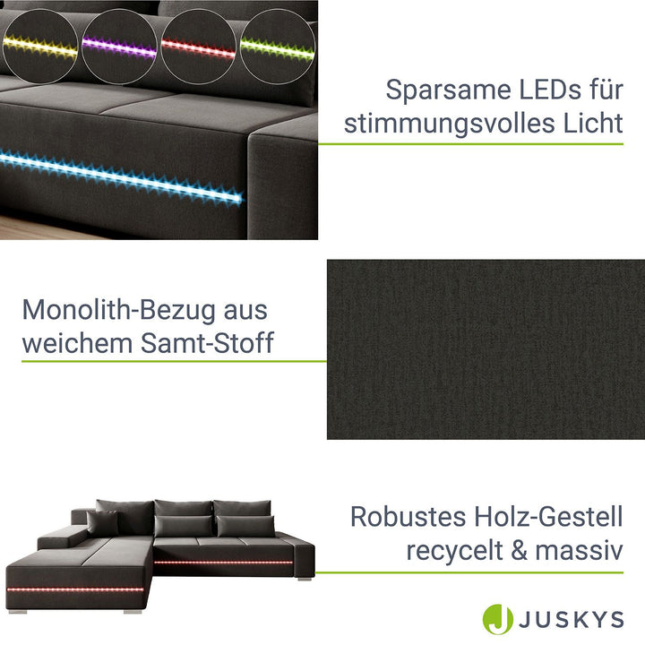 Sofa Davos mit LED