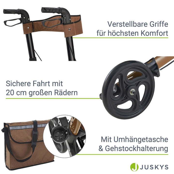 Aluminium Rollator Vital mit Sitz