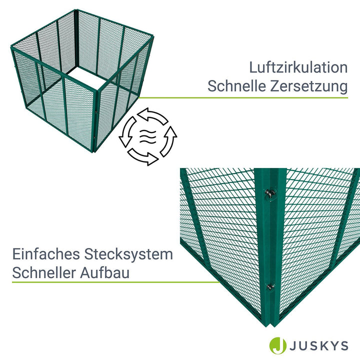 Metall Komposter für Gartenabfälle