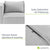 Modulares Sofa Domas L - 3 Sitzer