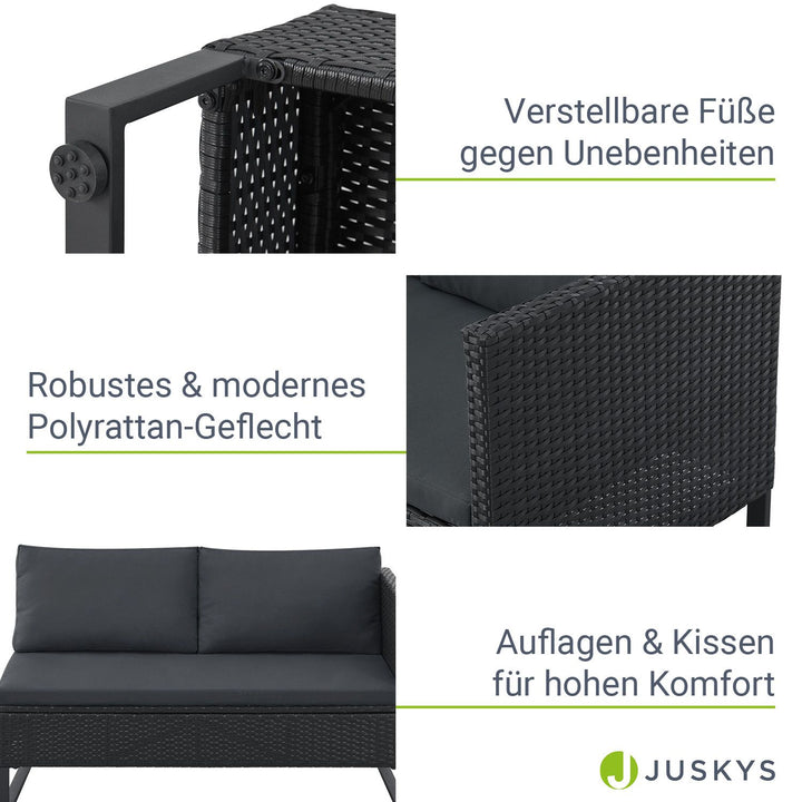 Gartenlounge für 4 Personen Santorini