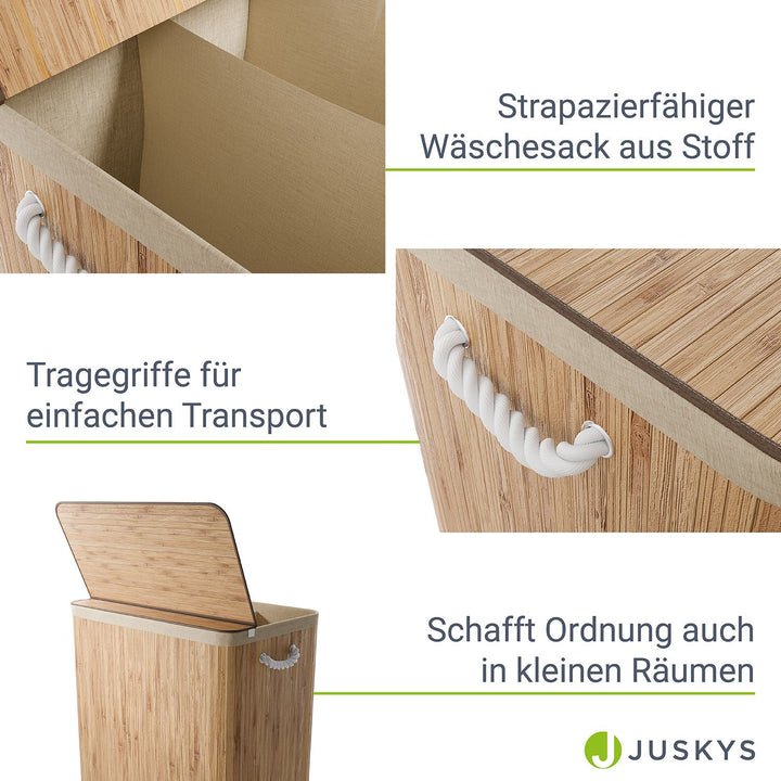 Bambus Wäschekorb Curly