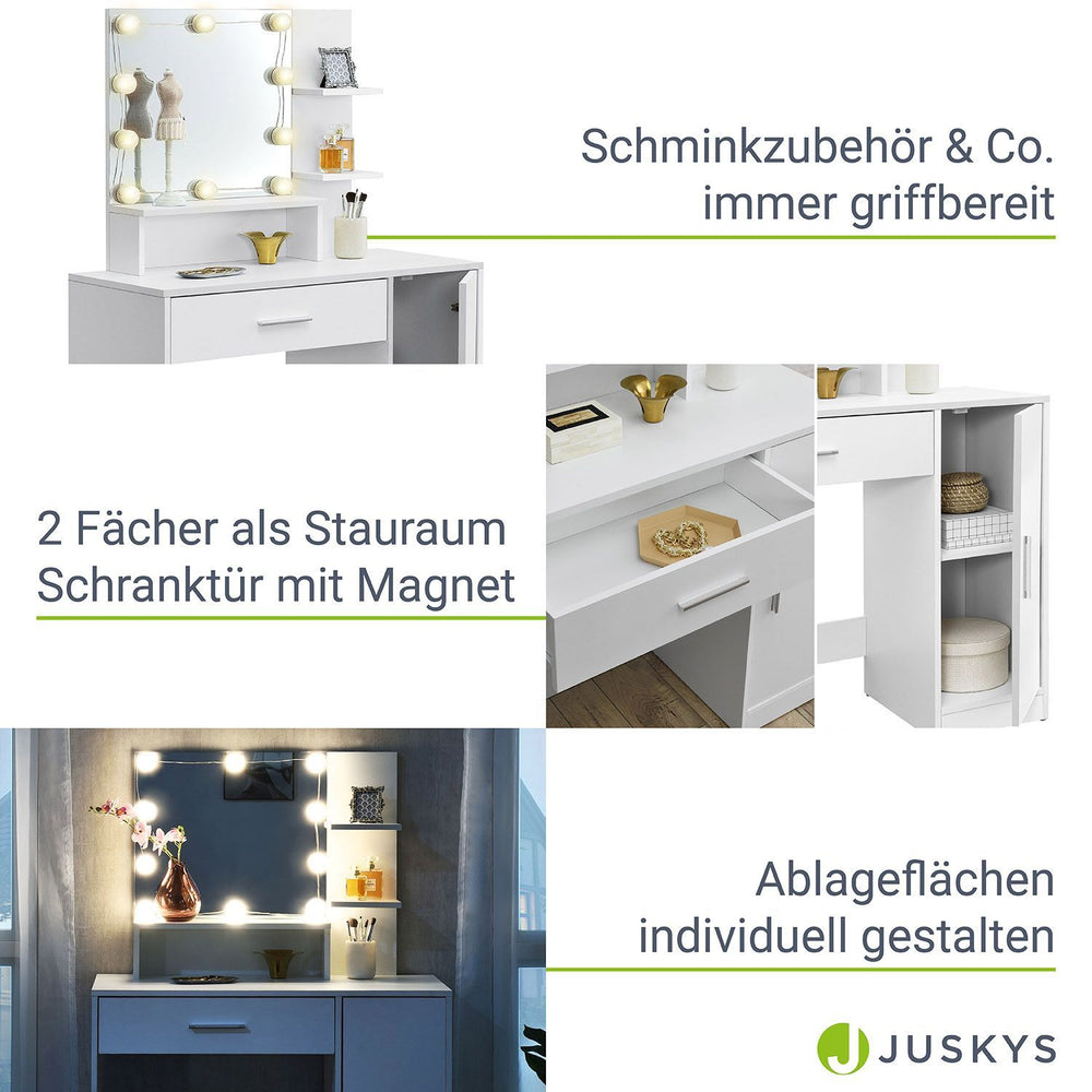 Schminktisch Zoey mit Hocker Melly