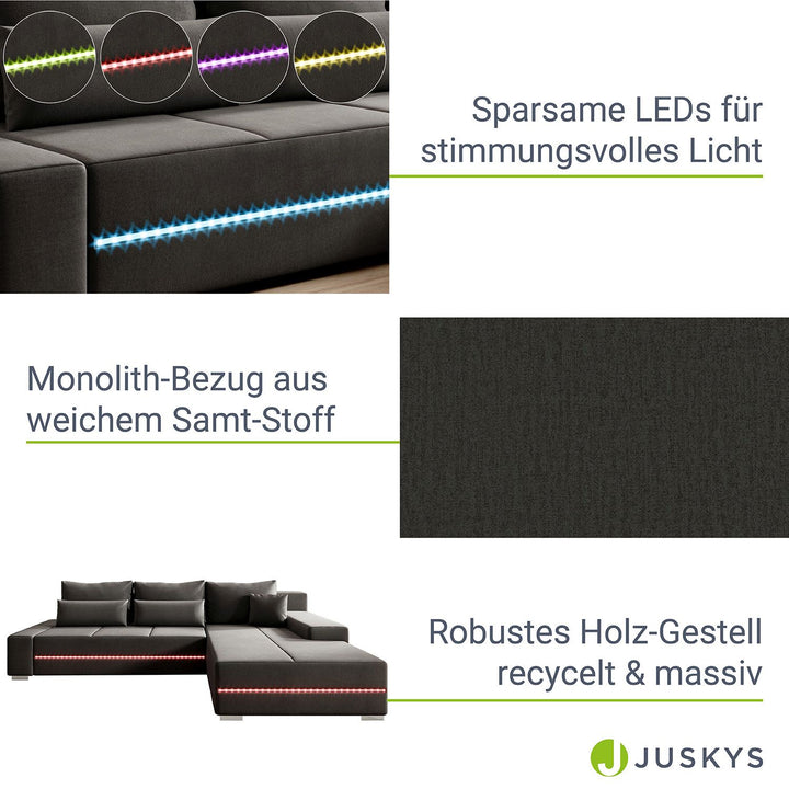 Sofa Davos mit LED