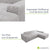 Sofa in L-Form Vals