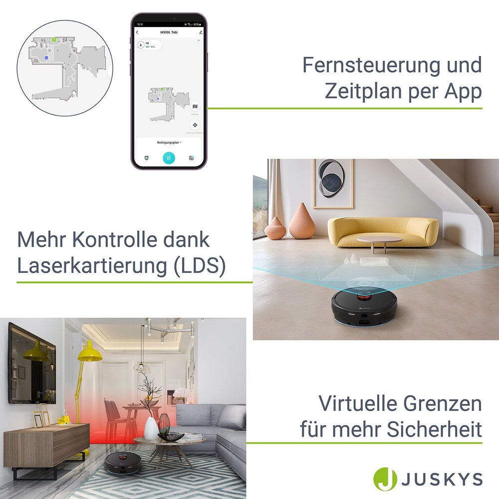 Saugroboter EcoTrek M300 mit Zubehörset