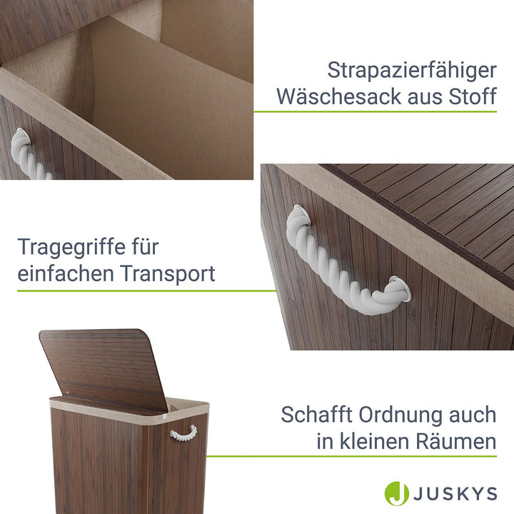 Bambus Wäschekorb Curly