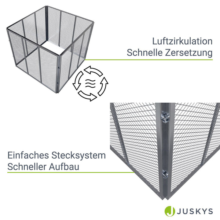Metall Komposter für Gartenabfälle