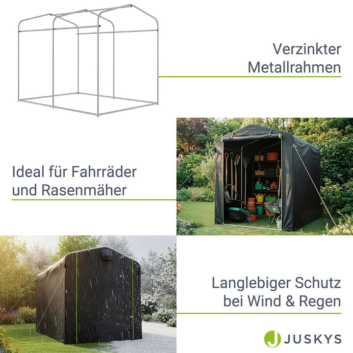 Gerätezelt für wetterfesten Schutz