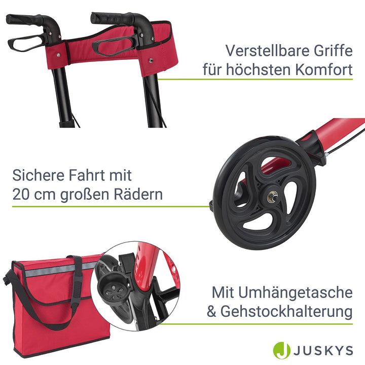 Aluminium Rollator Vital mit Sitz