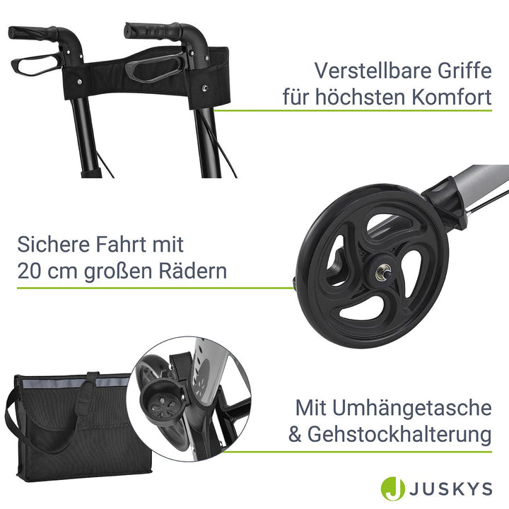 Aluminium Rollator Vital mit Sitz