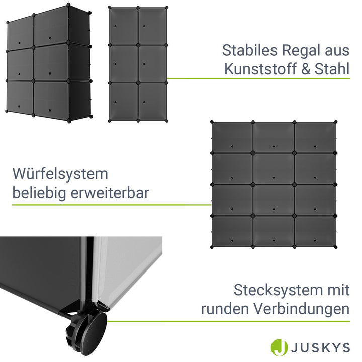 Schuhschrank mit Würfel & Türen