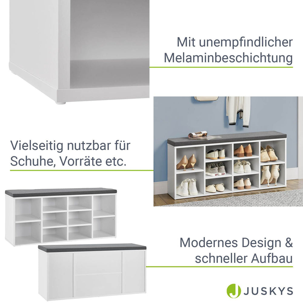 Schuhregal aus Holz 104 x 30 x 48 cm