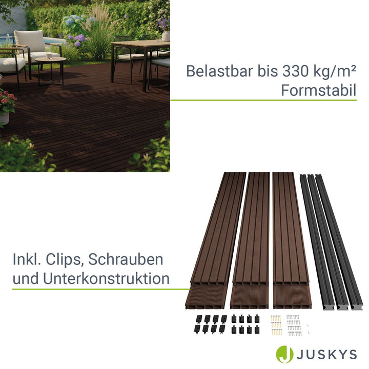 WPC Terrassendielen in Braun