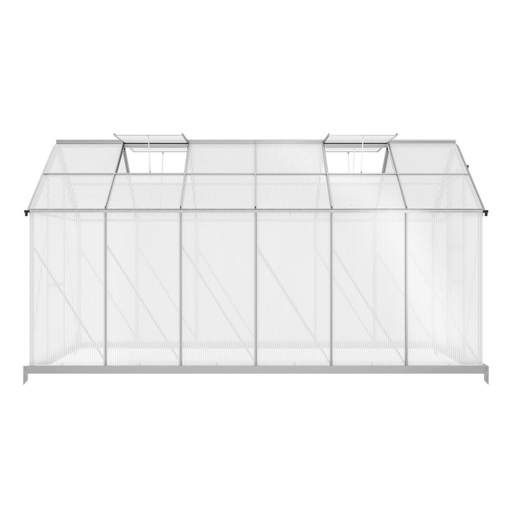 Aluminium Gewächshaus mit Fundament
