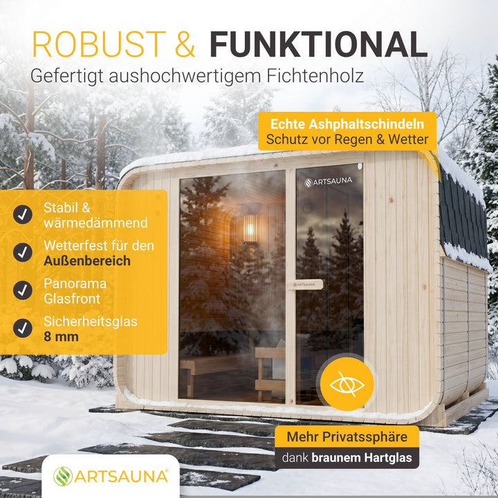 Cube Fasssauna Fjora XXL