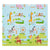 Spielmatte 180 x 200 cm mit diversen Tiermotiven