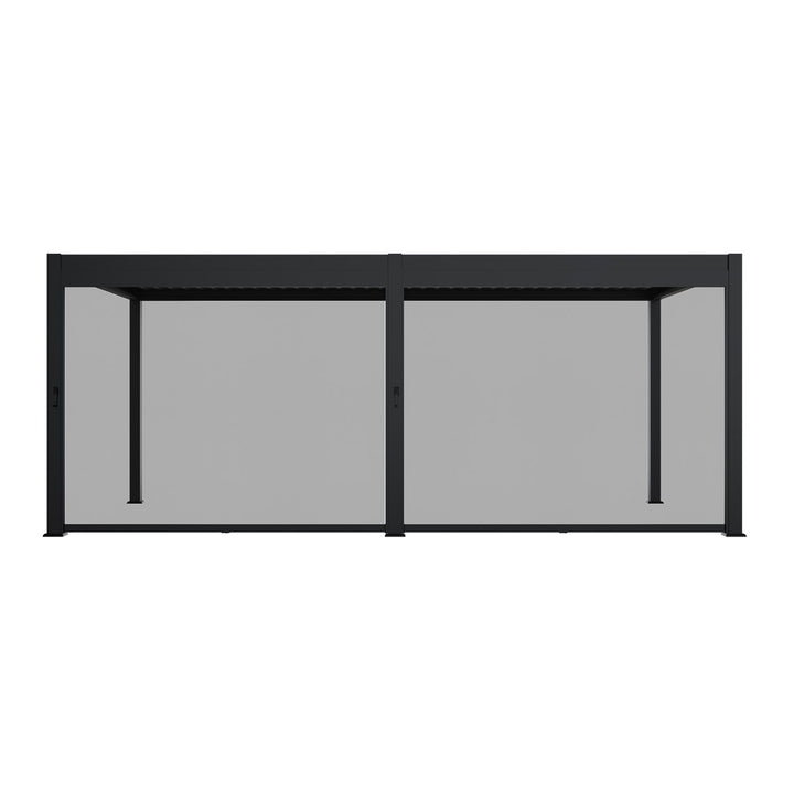 Lamellendach Tahiti 3 x 5,9 m inkl. 2x Seitenwand 3 m