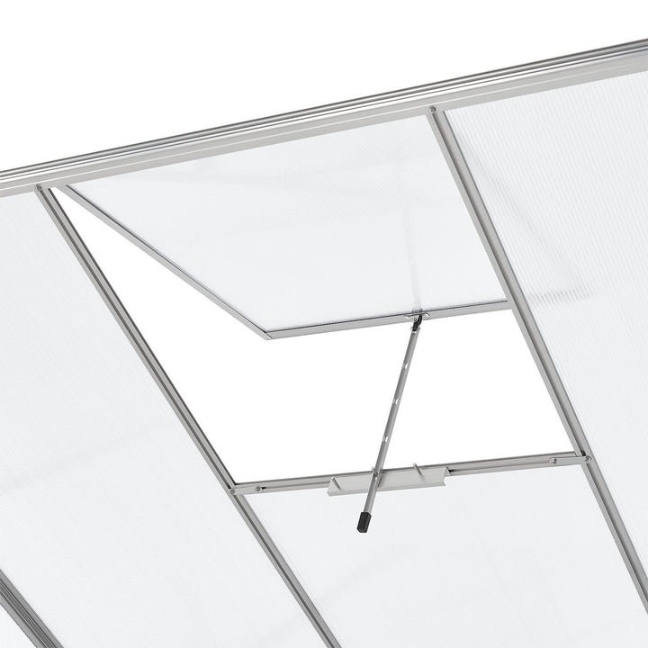 Aluminium Gewächshaus mit Fundament