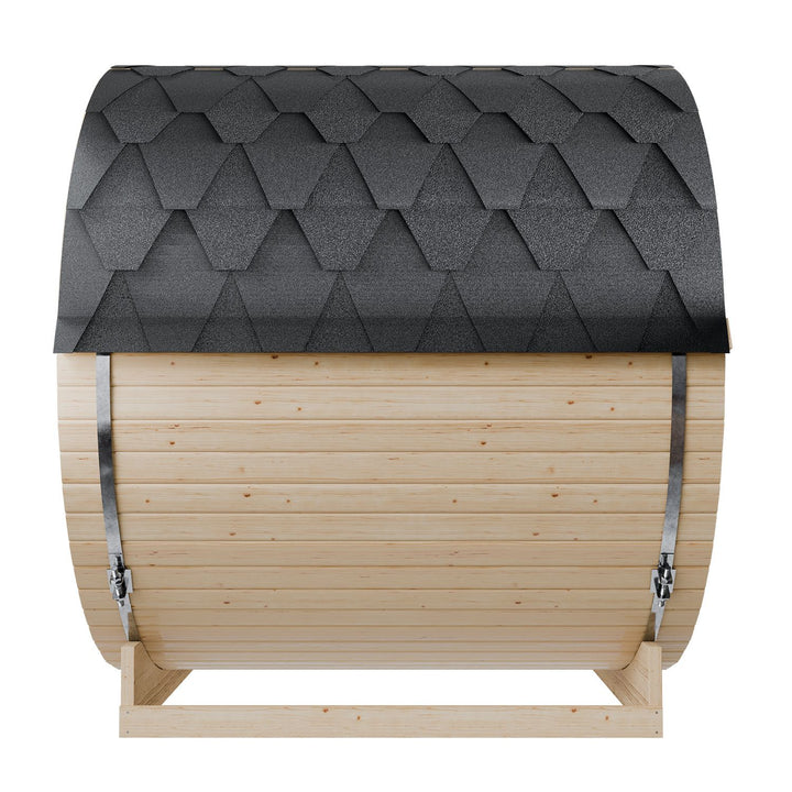 Fasssauna Spitzbergen mit Saunaofen