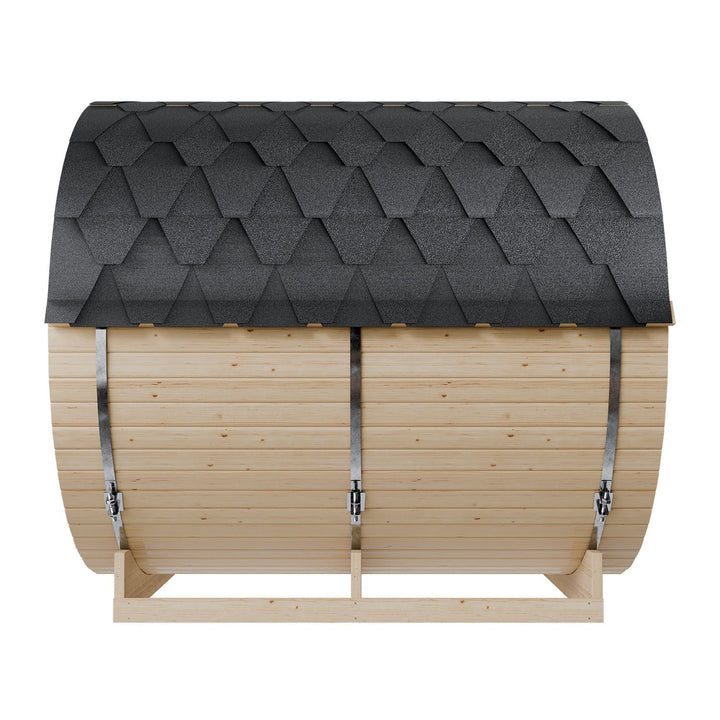 Fasssauna Spitzbergen mit Saunaofen