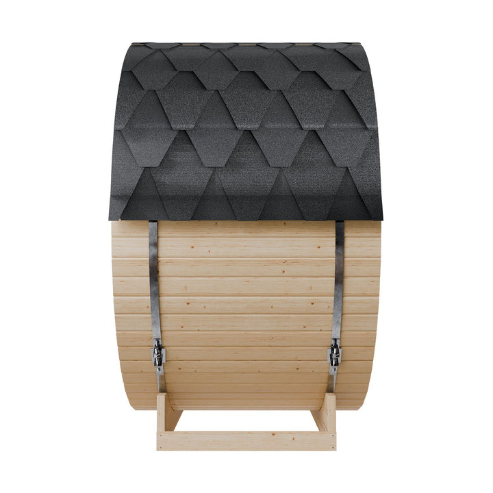 Fasssauna Spitzbergen mit Saunaofen