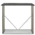 Holzunterstand Metall Enno