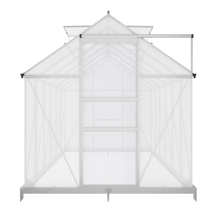 Aluminium Gewächshaus mit Fundament