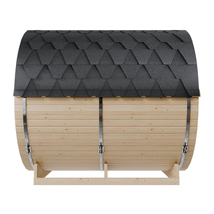 Fasssauna Spitzbergen mit Saunaofen