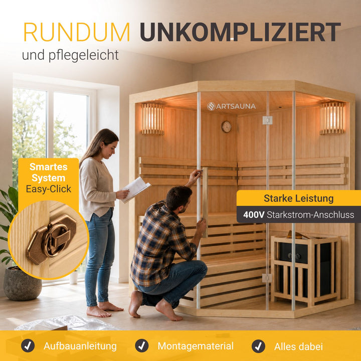 Indoor Sauna Espoo 150 Premium
