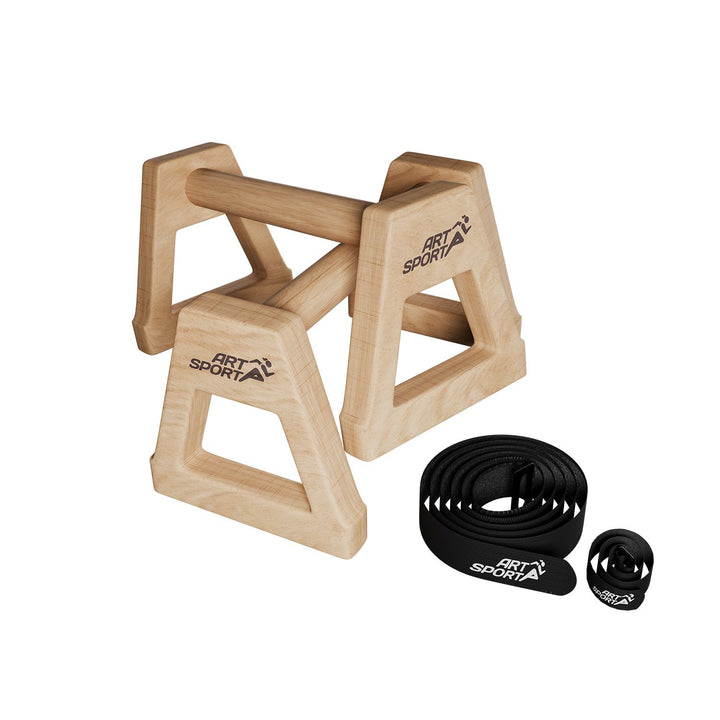 Liegestützgriffe aus Holz