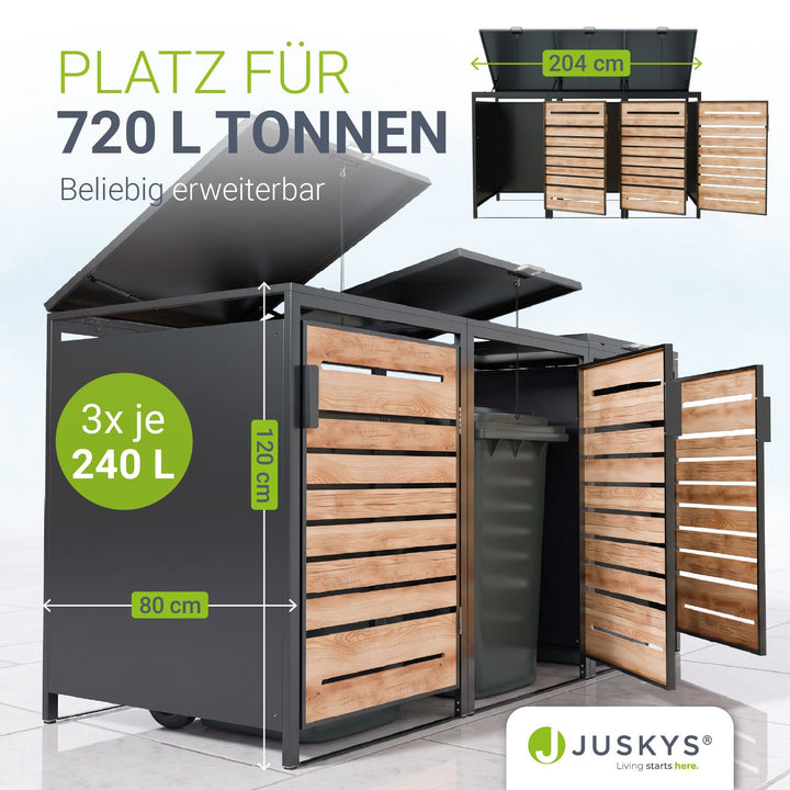 Metall Mülltonnenbox Arel