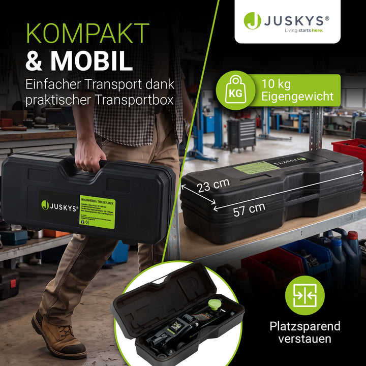 Wagenheber 2,5 t mit Transportbox