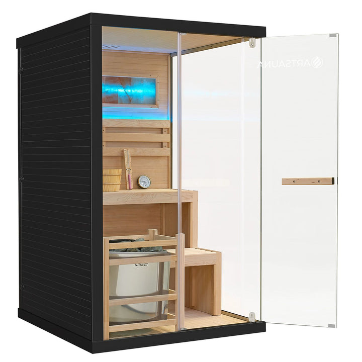 Traditionelle Sauna Vantaa - Schwarz