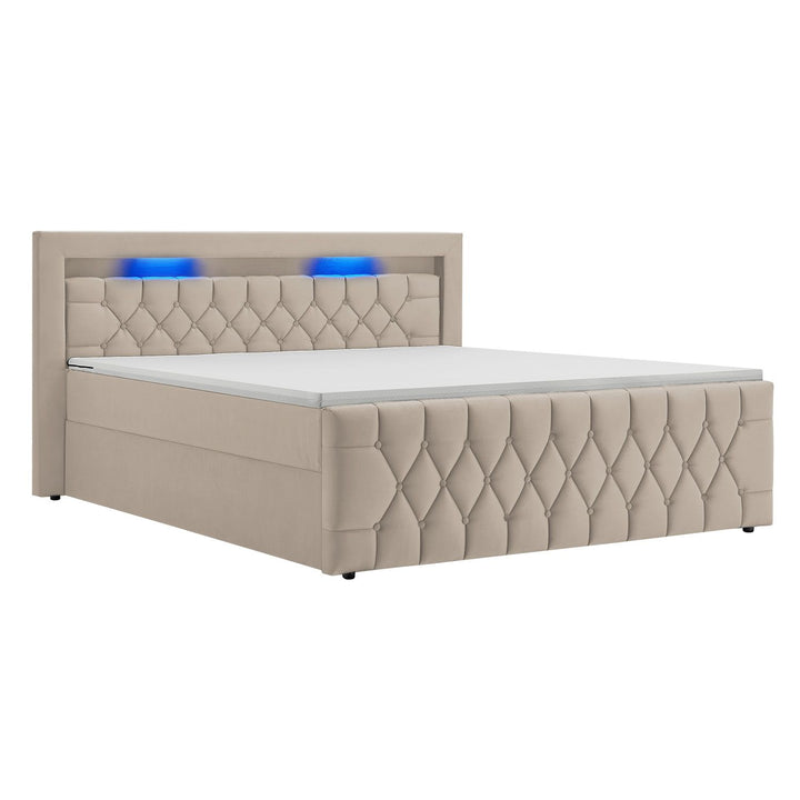 Boxspringbett Leona - Samt