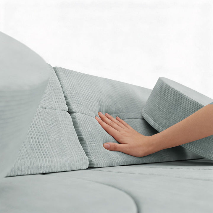 Kindersofa Kayo mit Cord Bezug & Kissen