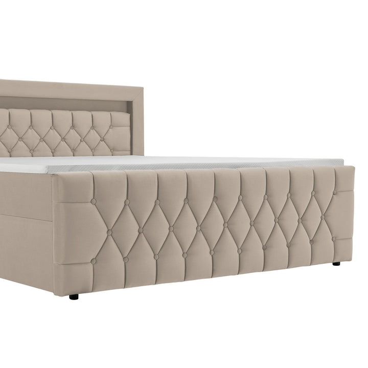 Boxspringbett Leona - Samt