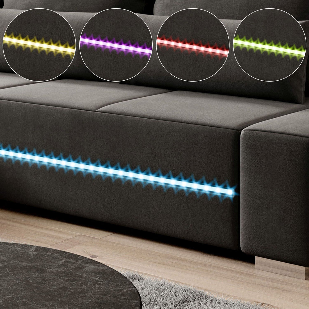 Sofa Davos mit LED