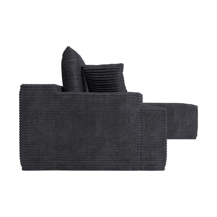 Sofa Coredo mit Cord Bezug & Dekokissen