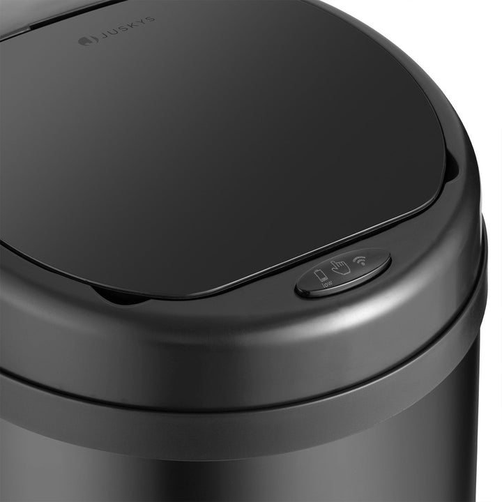 Runder Mülleimer mit Sensor