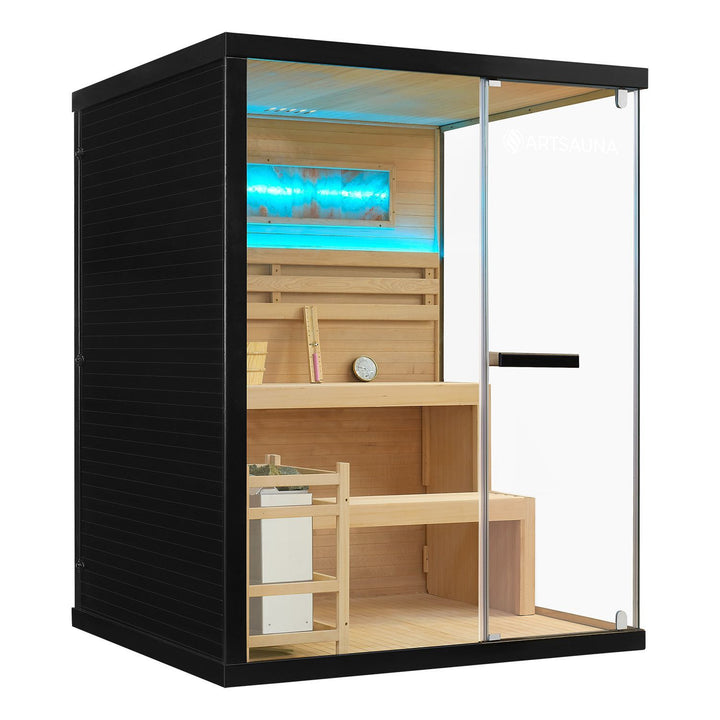 Traditionelle Sauna Vantaa - Schwarz