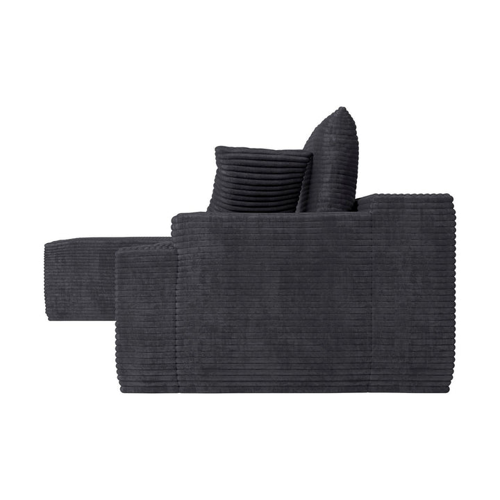 Sofa Coredo mit Cord Bezug & Dekokissen