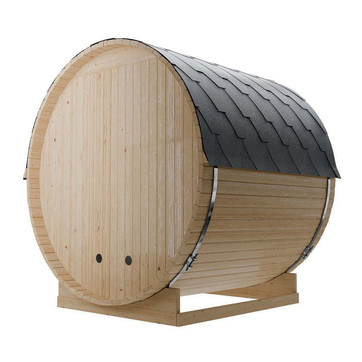 Fasssauna Spitzbergen mit Saunaofen