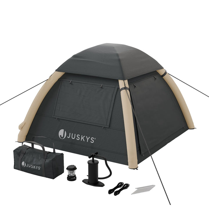Aufblasbares Zelt mit Zubehör für 1-4 Personen