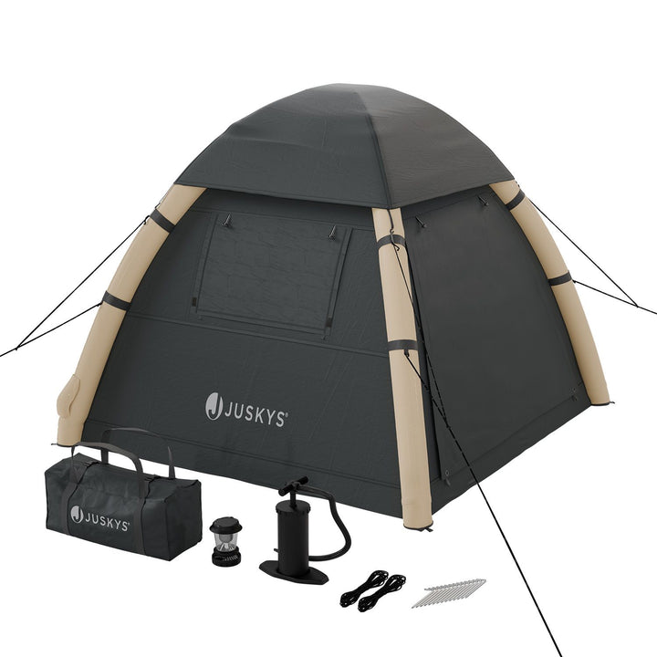 Aufblasbares Zelt mit Zubehör für 1-4 Personen