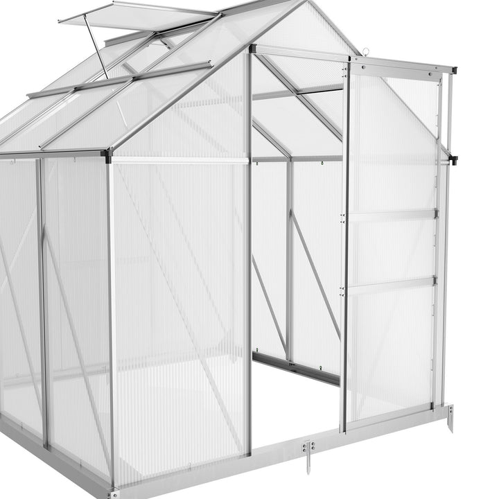 Aluminium Gewächshaus mit Fundament