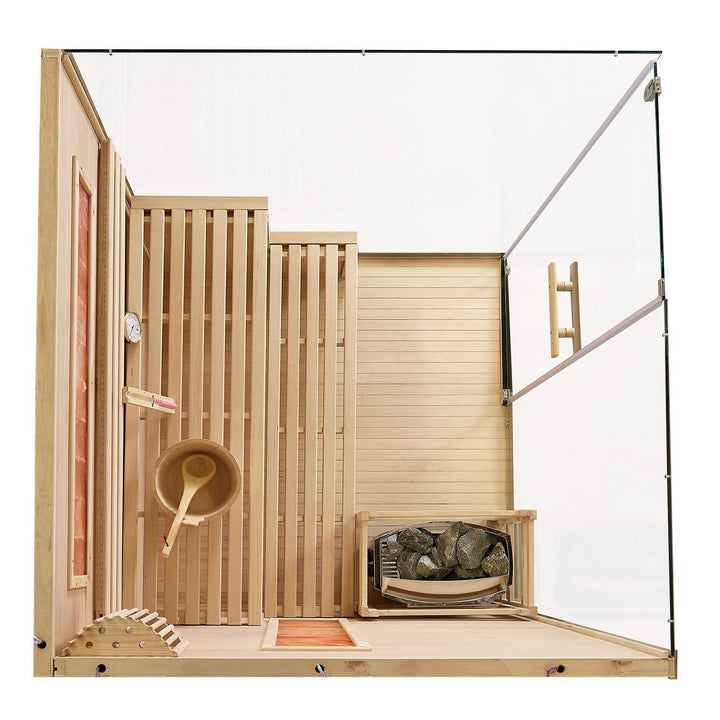 Traditionelle Sauna Vantaa - Schwarz