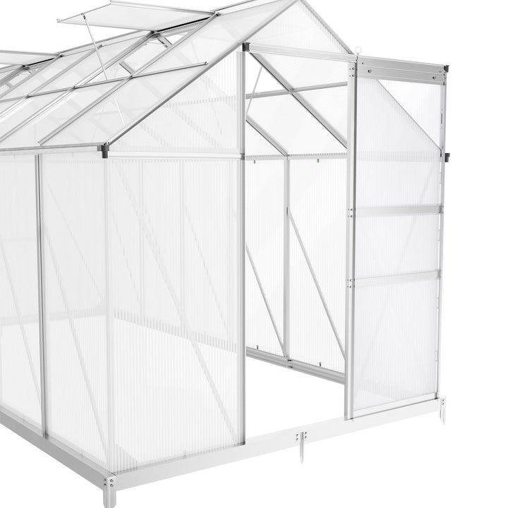 Aluminium Gewächshaus mit Fundament