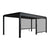 Lamellendach Tahiti 3 x 5,9 m inkl. 1x Seitenwand 3 m