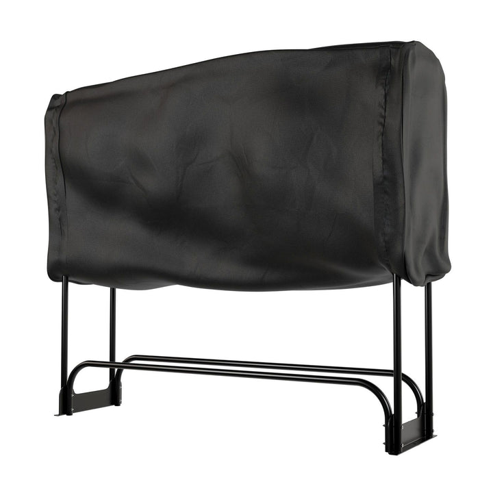 Kaminholzregal außen mit Abdeckung